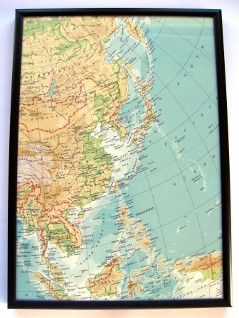 A beautiful 1950's map of the Asia Pacific region
